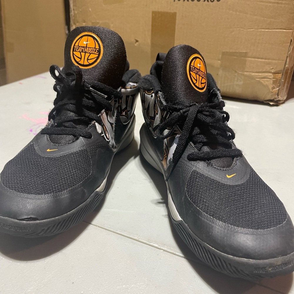 Nike Black and Orange Sneakers